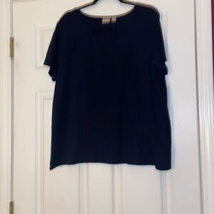 Chico’s Twisted Keyhole Neck Tee Size XL